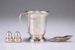 AN ELIZABETH II SILVER CHRISTENING MUG