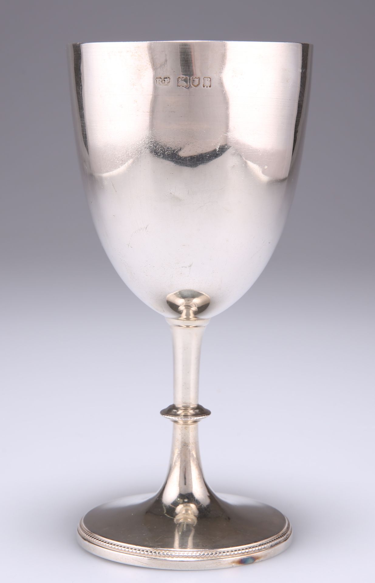 A GEORGE V SILVER GOBLET