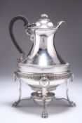 A GEORGE III SILVER COFFEE BIGGIN