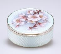 A GUILLOCHE ENAMEL BOX