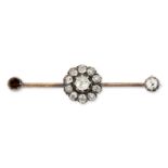 A LATE VICTORIAN DIAMOND BAR BROOCH