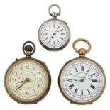 A GROUP OF THREE POCKET WATCHES