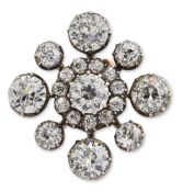 A DIAMOND BROOCH