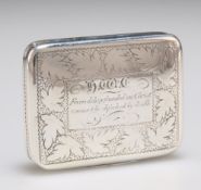 A GEORGE III SILVER VINAIGRETTE