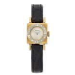 LADYS 18 CARAT GOLD GUBELIN STRAP WATCH