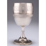 AN AMERICAN SILVER GOBLET