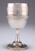 AN AMERICAN SILVER GOBLET