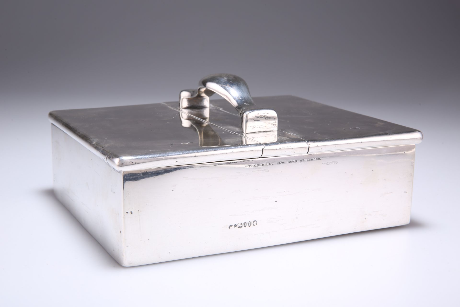 A VICTORIAN SILVER DOUBLE CIGAR BOX