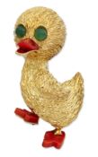 PIAGET: A NOVELTY DUCKLING BROOCH