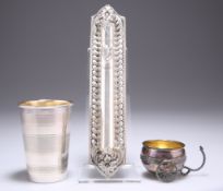 JUDAICA: THREE PIECES OF SILVER