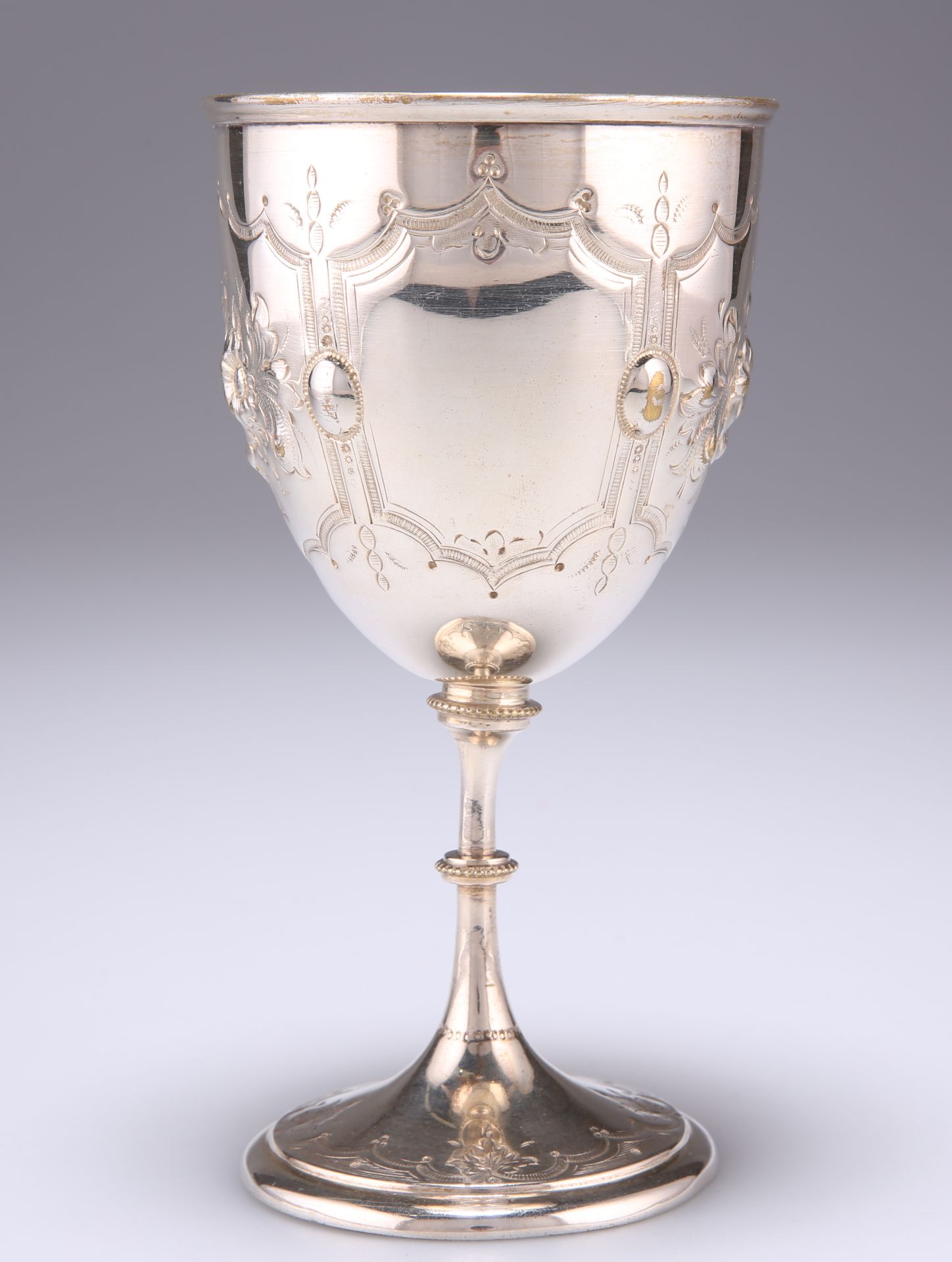 A CONTINENTAL WHITE-METAL GOBLET - Image 2 of 3