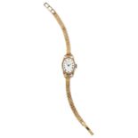 LADYS 9 CARAT GOLD ROTARY BRACELET WATCH