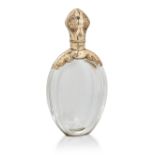 A 19TH CENTURY ROCK CRYSTAL SCENT BOTTLE