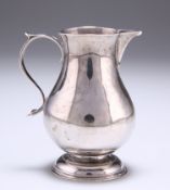 AN 18TH CENTURY SPARROW-BEAK SILVER CREAM JUG