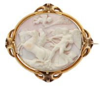 A LARGE 19TH CENTURY ITALIAN CARVED SHELL CAMEO