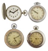 A GROUP OF FOUR POCKET WATCHES