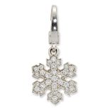 AN 18CT BULGARI SNOWFLAKE CHARM,