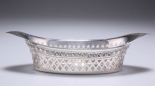 A LATE VICTORIAN SILVER BON BON DISH