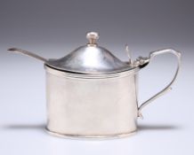 A GEORGE III SILVER MUSTARD