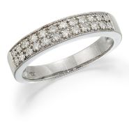 A DIAMOND HALF HOOP RING