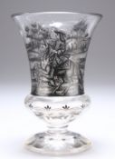 A SCHWARZLOT ENAMELLED DRINKING GLASS