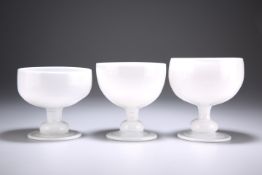 THREE OPALINE BOWLS