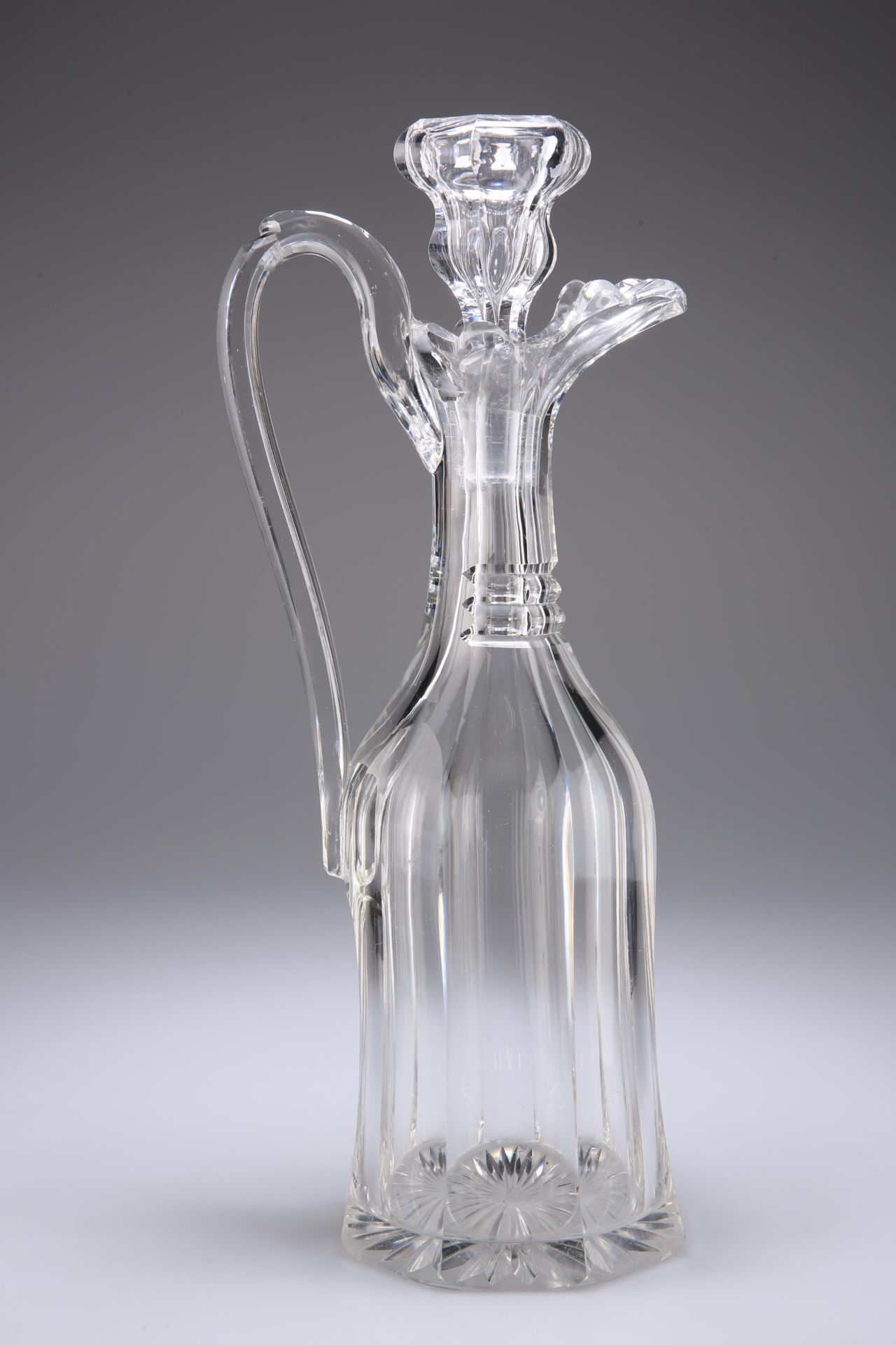 A HEAVY VICTORIAN CUT-GLASS DECANTER - Image 2 of 2