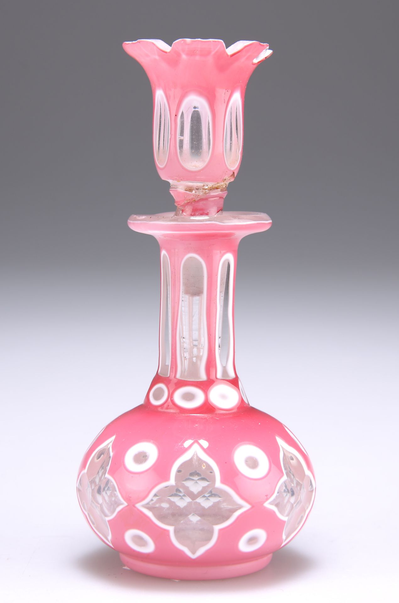 A VENETIAN MURANO GLASS PERFUME BOTTLE