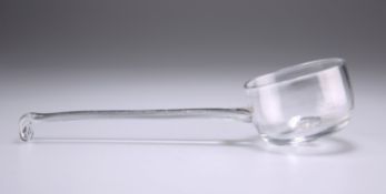 A GLASS LADLE, CIRCA 1770