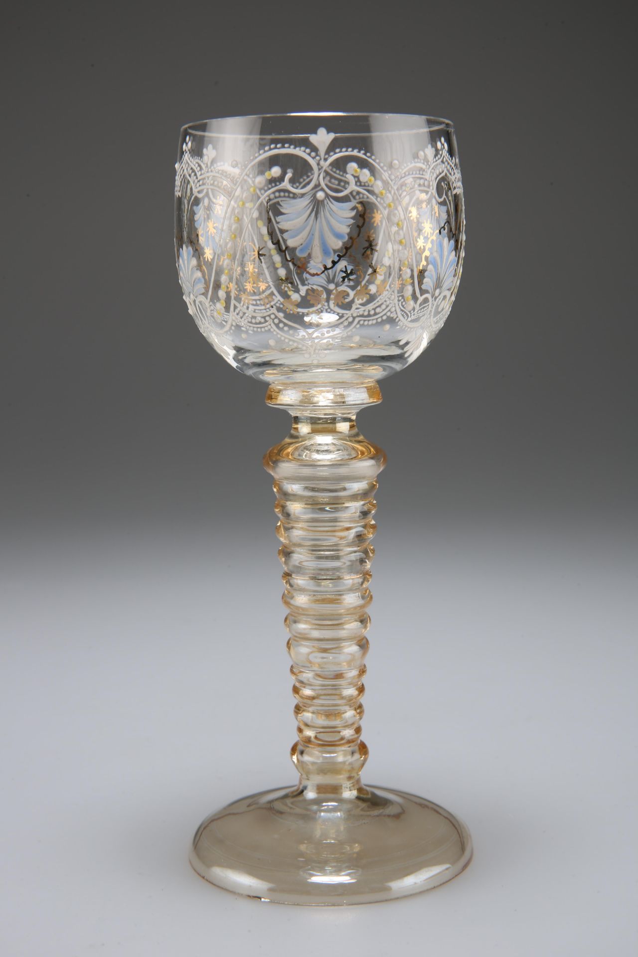 A BOHEMIAN ENAMELLED GLASS ROEMER, CIRCA 1875