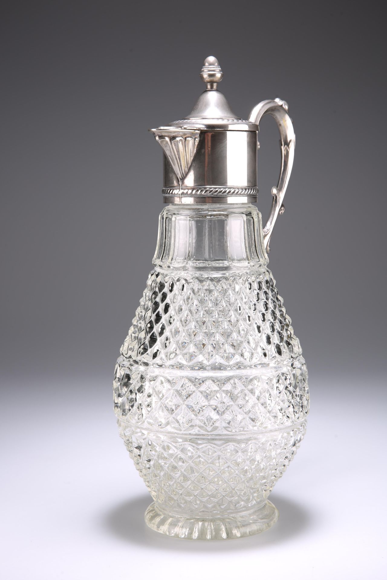 A SILVER-PLATE MOUNTED CLARET JUG - Image 3 of 3