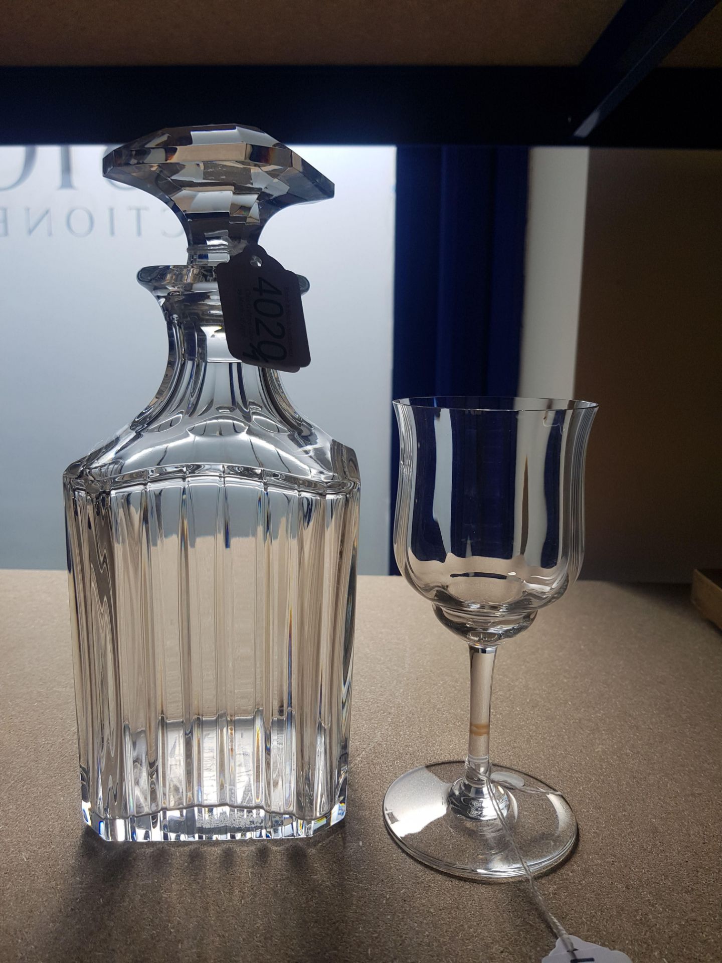 A BACCARAT CRYSTAL DECANTER AND STOPPER WITH SIX GLASSES - Image 3 of 3