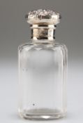 A GEORGE V SILVER LIDDED SCENT BOTTLE