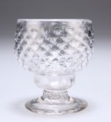 A GEORGE III GLASS SALT