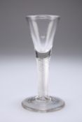 A GEORGIAN WINE OR LIQUEUR GLASS, CIRCA 1750