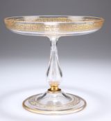 A GILDED GLASS TAZZA