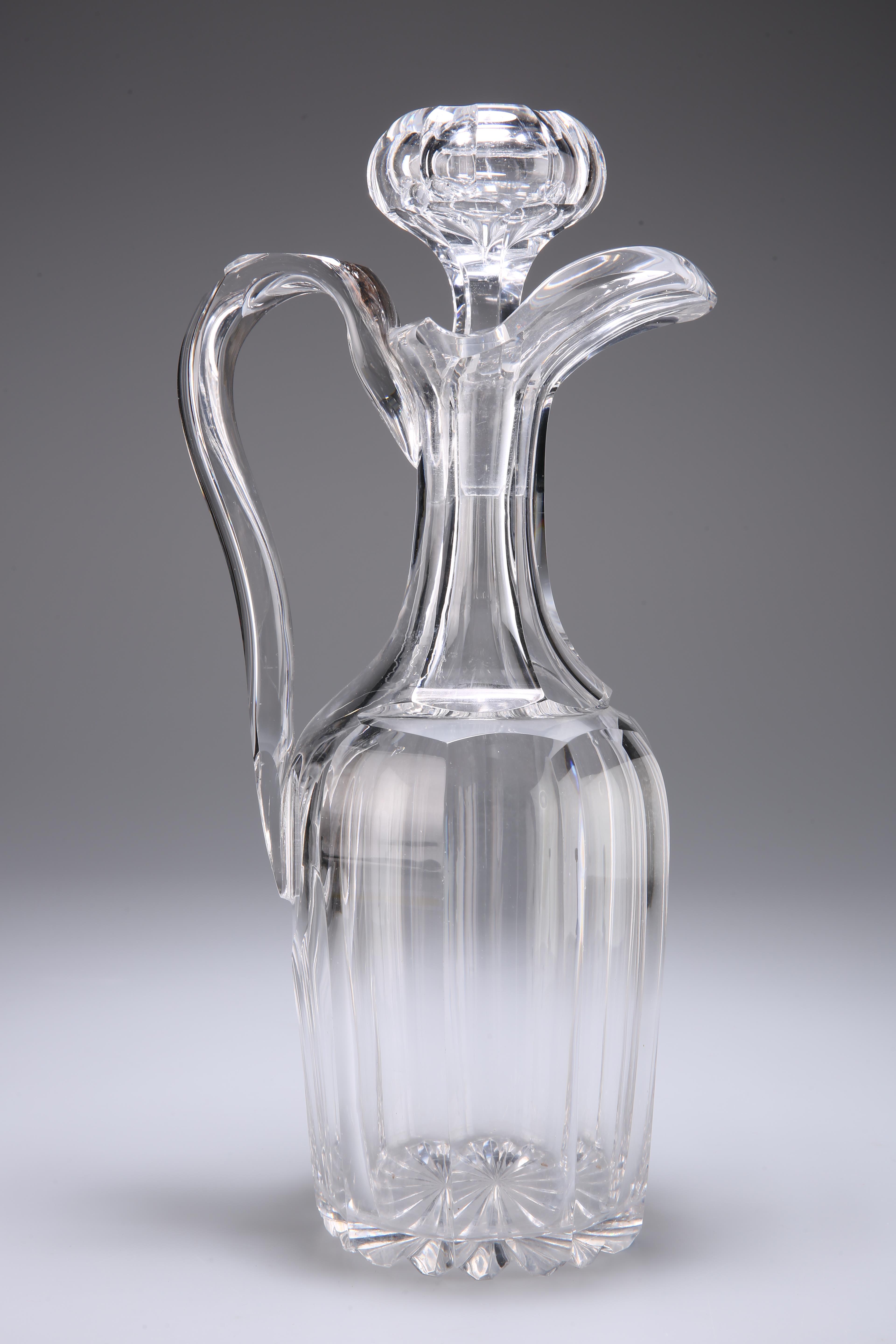 A HEAVY CUT-GLASS DECANTER, POSSIBLY BACCARAT - Image 2 of 2