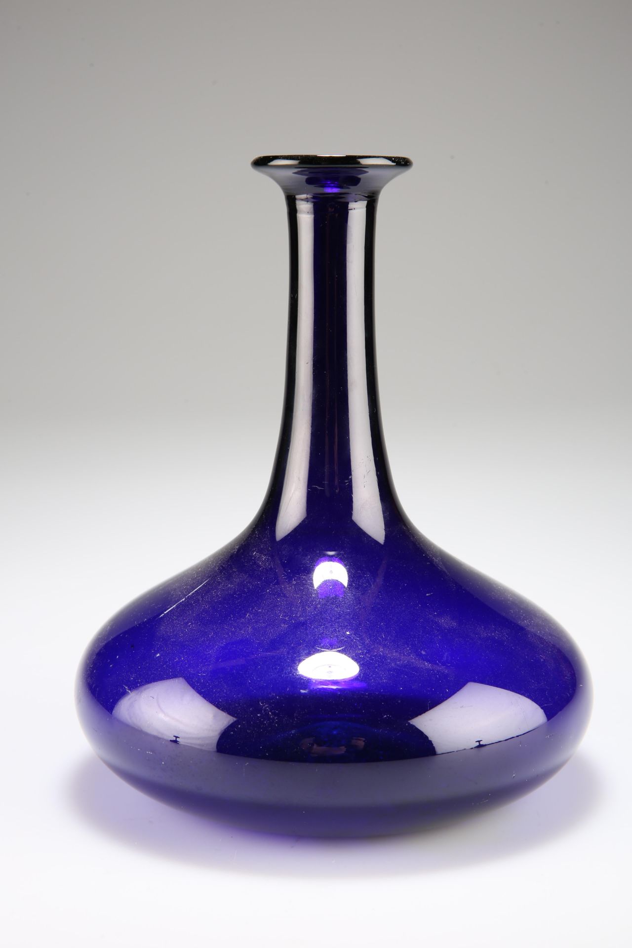 A BRISTOL BLUE CARAFE