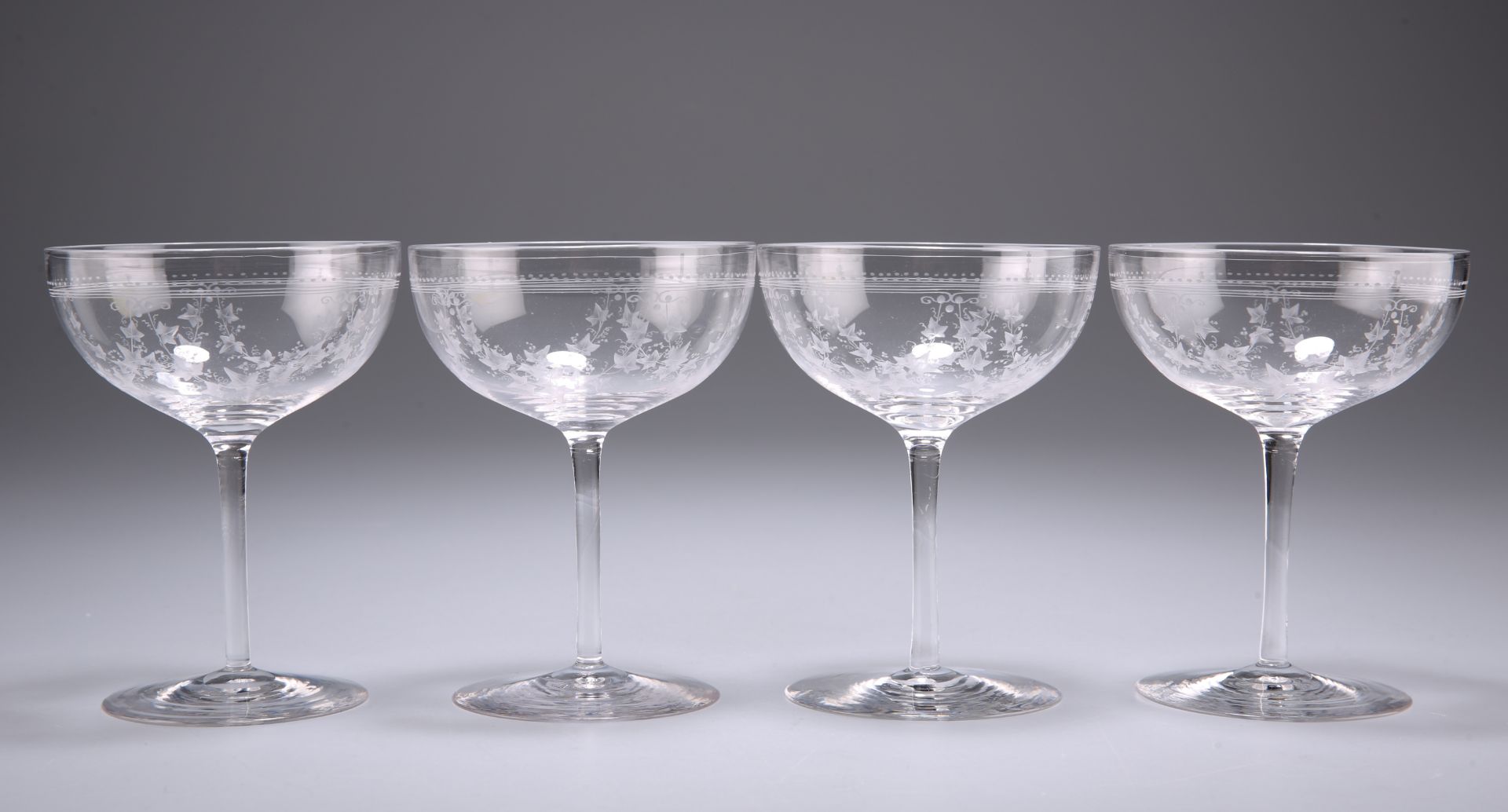 A SET OF FOUR BACCARAT DESSERT WINE GLASSES