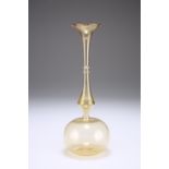 A LAUSCHA GLASS VASE, MID-20TH CENTURY, with bulbous body and baluster neck. 19.1cm high Provenance: