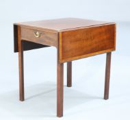 A GOOD GEORGE III SATINWOOD BANDED PEMBROKE TABLE, BY GILLOWS