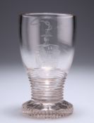 AN IMPORTANT EARLY 19TH CENTURY GLASS GOBLET