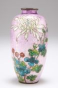 A JAPANESE MEIJI PERIOD GINBARI CLOISONNÉ VASE