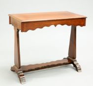 A VICTORIAN MAHOGANY SIDE TABLE