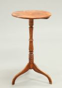 A 19TH CENTURY MAHOGANY TRIPOD TABLE