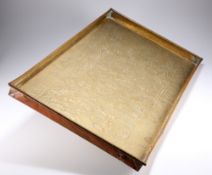 KESWICK SCHOOL OF INDUSTRIAL ARTS, A LARGE BRASS TRAY