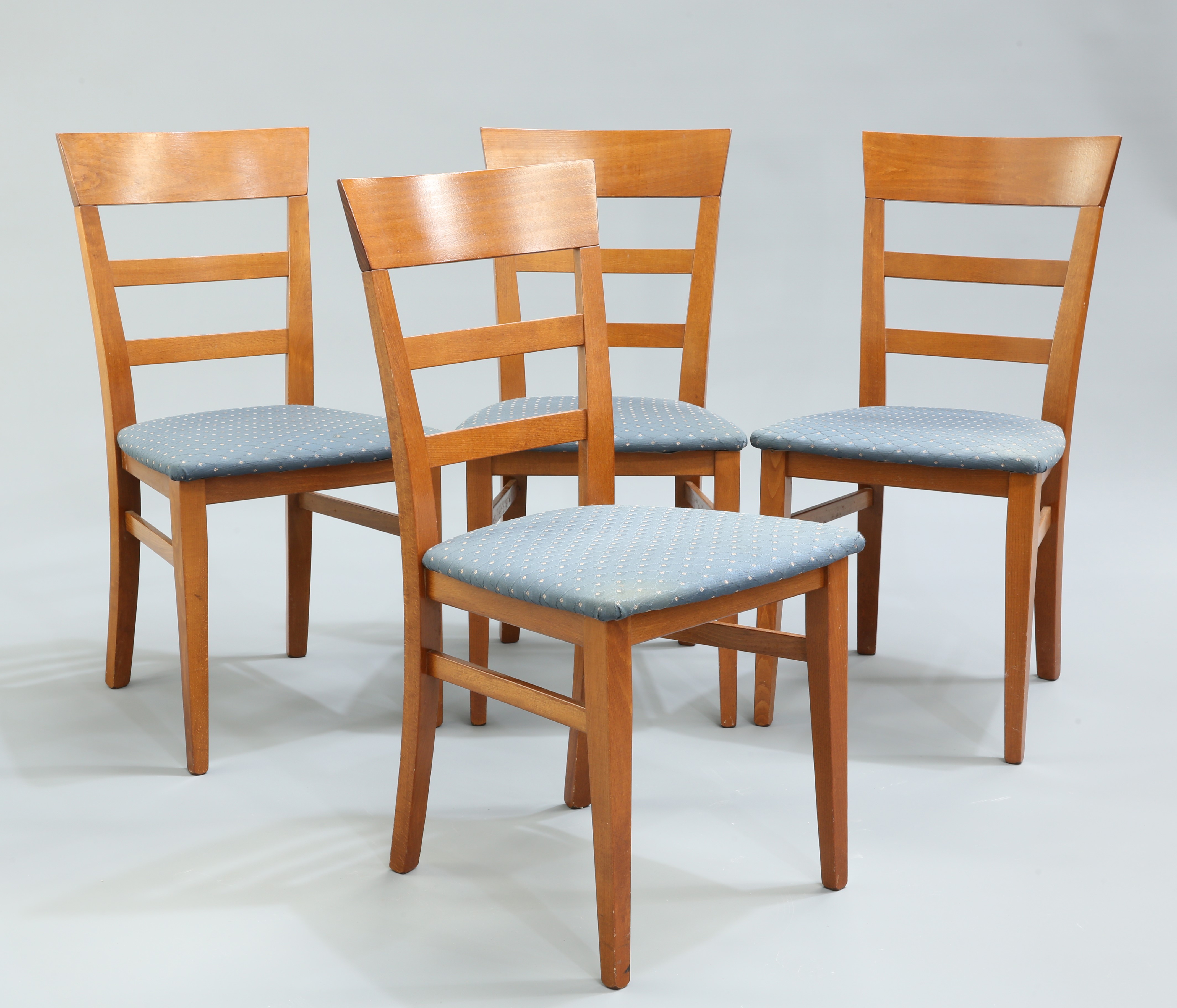 A DANISH CHERRYWOOD DINING TABLE AND FOUR CHAIRS, BY DENKA - Image 2 of 2