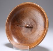 A MOUSEMAN OAK BOWL