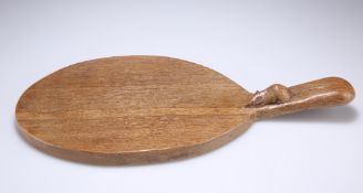 A MOUSEMAN OAK CHEESEBOARD