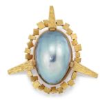 AN ABSTRACT MODERNIST BLISTER PEARL PENDANT, CIRCA 1960s